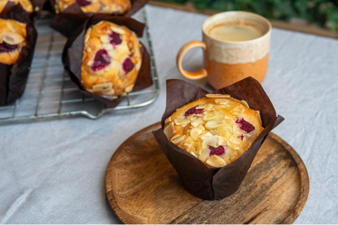 Raspberry & Almond Muffin